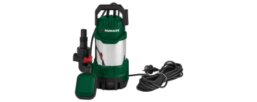 LIDL: Pompe Immerg&eacute;e Parkside PETPS 1100 A1 - 20000L/h, eaux charg&eacute;es &agrave; 39.99&euro; (au lieu de 49.99&euro;)