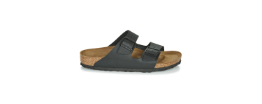 Spartoo: Sandales Birkenstock Arizona Birko-Flor Noir &agrave; 67,5&euro; au lieu de 90&euro;