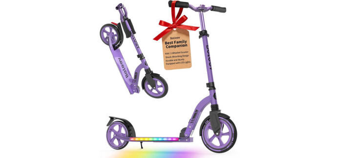 JoyBuy: Trottinette BELEEV V10 - 2 roues, éclairage à 51,99€ (au lieu de 85,99€)