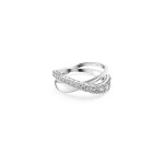 Amazon: Bague Swarovski Hyperbola - Rhodium, blanc à 47,60€ (au lieu de 93,37€)