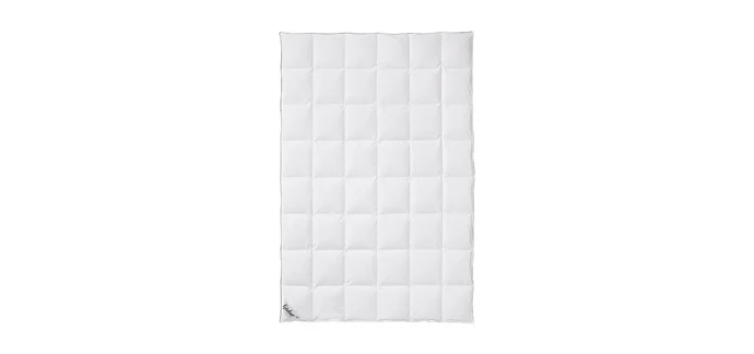 LIDL: Couette à cassettes Fjödur - 70% plumes 30% duvet, 135x200cm à 49.99€ (au lieu de 99.9€)