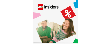 LEGO: LEGO&reg; Insiders  remises sur s&eacute;lection d'articles