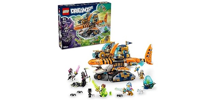 Amazon: LEGO DREAMZzz 2-in-1 Tiger Shark Tank (71515) à 114,99€ (au lieu de 139,99€)