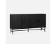 Sweeek: Buffet de rangement noir Bazalt 4 portes à 174,99€ (au lieu de 249,99€)