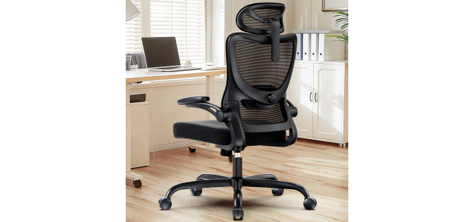 Amazon: Chaise ergonomique Huanuo - appui-tête, soutien lombaire, accoudoirs 3D à 59,99€
