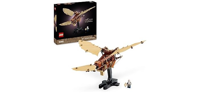 Amazon: LEGO® Icons The Flying Machine by Leonardo da Vinci (10363) à 38,39€ (au lieu de 59,99€)