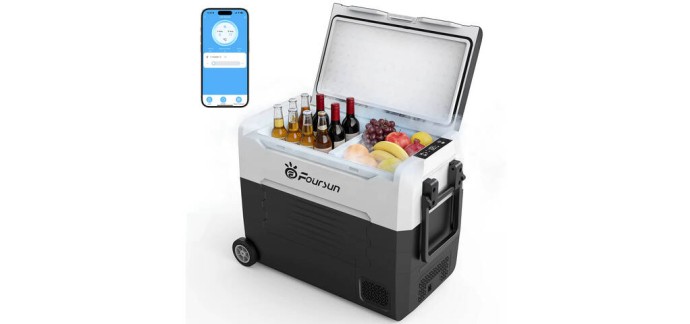 JoyBuy: R&eacute;frig&eacute;rateur-cong&eacute;lateur de voiture 55L Bluetooth &agrave; 199,99&euro; (au lieu de 299,99&euro;)