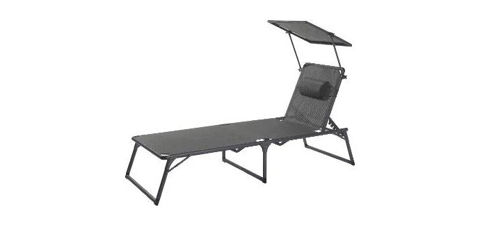 LIDL: Bain de soleil aluminium LIVARNO Houston - pliable, dossier 5 positions à 59,99€ (au lieu de 69,99€)