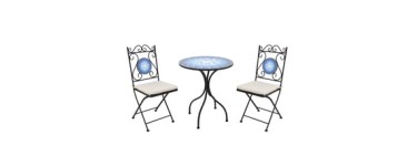 Conforama: Ensemble table + 2 chaises MOSAIC à 149,99€ (au lieu de 179,99€)