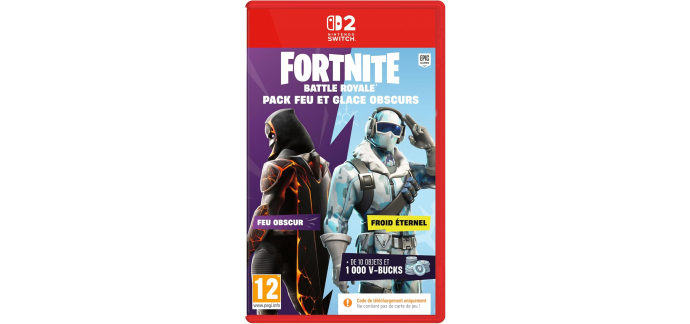 Amazon: Fortnite Pack Feu et Glace (Switch 2) à 14,99€ (au lieu de 29,99€)
