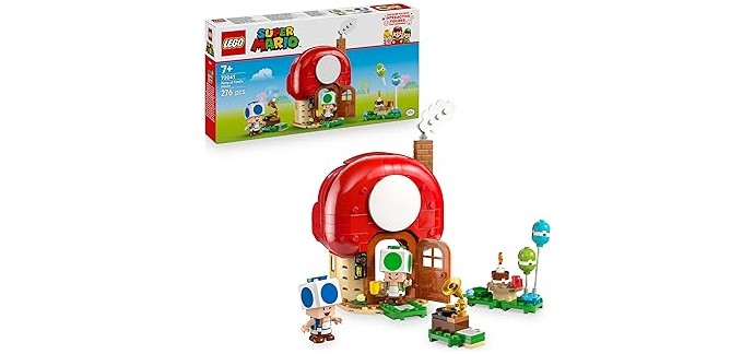 Amazon: LEGO® Super Mario Fête chez les Toads (72041) à 20,44€ (au lieu de 29,99€)