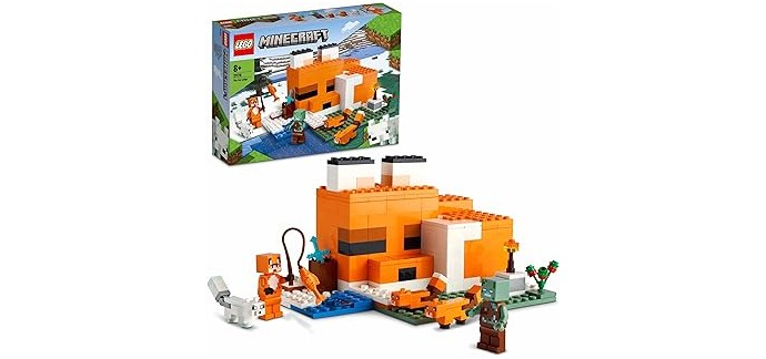 Amazon: LEGO Minecraft Le Refuge Renard (21178) à 30€ (au lieu de 31,60€)