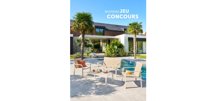 Hesperide: 1 salon de jardin PIAZZA Argile 4 places (valeur 299€) à gagner