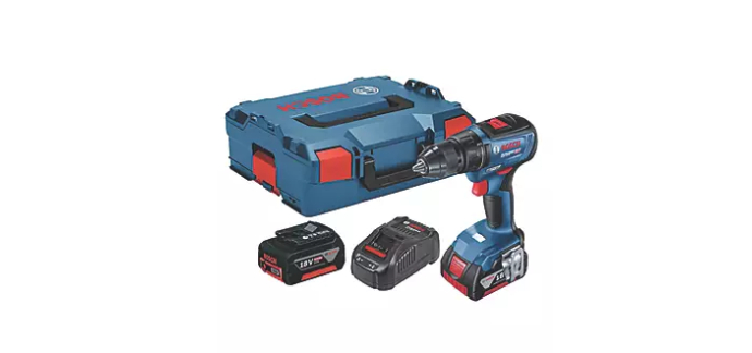 Screwfix: Perceuse visseuse sans fil Bosch GSR 18V-50 - 18V 2x5Ah Li-ion &agrave; 219,99&euro; (au lieu de 299,99&euro;)