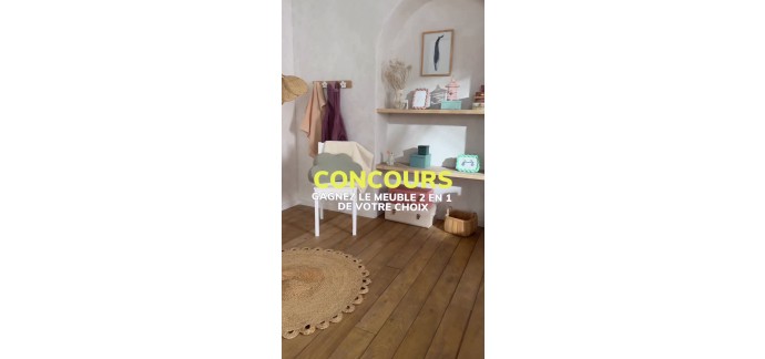 Vertbaudet: 1 table de chevet ou bibliothèque maison de poupée (jouet 2 en 1) à gagner