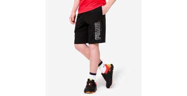 Decathlon: PUMA Short coton enfant noir &agrave; 11.99&euro; (au lieu de 14.99&euro;)