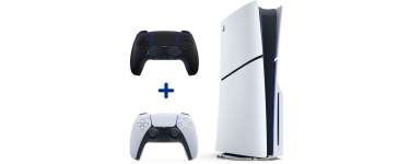 Cdiscount: Console PS5 Slim + 2&egrave;me manette Midnight Black (PS5) &agrave; 589&euro;