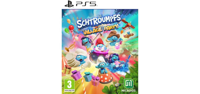 Cdiscount: Les Schtroumpfs Village Party (PS5) à 20,99€ (au lieu de 29,99€)