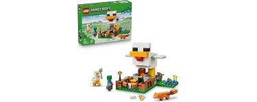 Amazon: LEGO® Minecraft Chicken Farm (21585) à 13,15€ (au lieu de 19,99€)