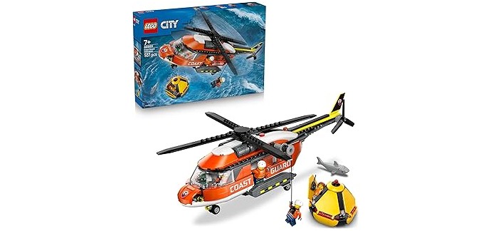 Amazon: LEGO City Coast Guard Helicopter (60503) à 46,99€ (au lieu de 59,99€)
