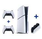 Cdiscount: Pack PS5 Slim Standard + 2&egrave;me Manette + chargeur &agrave; 619&euro;