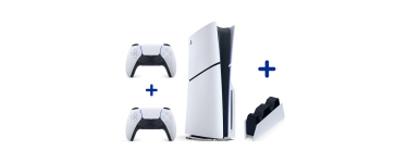 Cdiscount: Pack PS5 Slim Standard + 2&egrave;me Manette + chargeur &agrave; 619&euro;