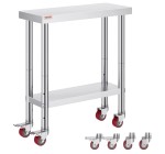 Amazon: Table de travail Vevor acier inoxydable 762x305mm à 53,28€ (au lieu de 65,90€)