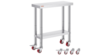 Amazon: Table de travail Vevor acier inoxydable 762x305mm &agrave; 53,28&euro; (au lieu de 65,90&euro;)