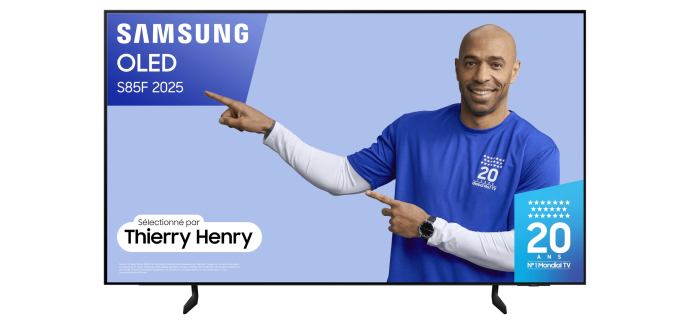 Amazon: TV 55" Samsung S85F AI - OLED &agrave; 706&euro; (au lieu de 792&euro;)