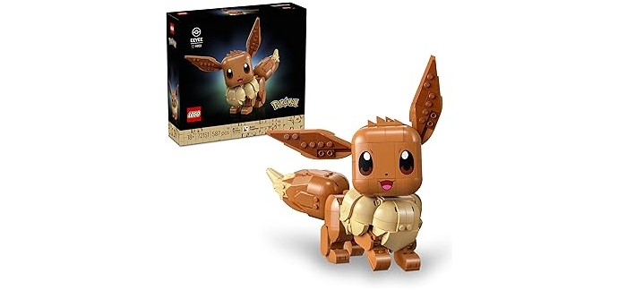Amazon: LEGO® Pokémon™ Eevee (72151) à 54,99€ (au lieu de 59,99€)