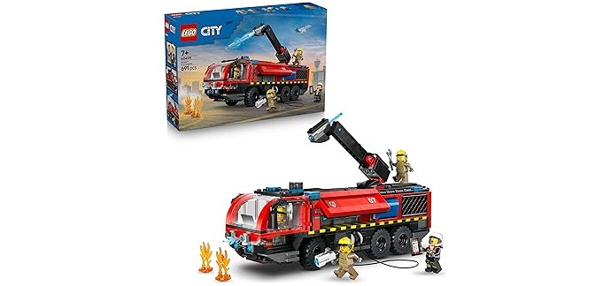 Amazon: LEGO City Airport Fire Engine Truck (60499) à 54,99€ (au lieu de 69,99€)