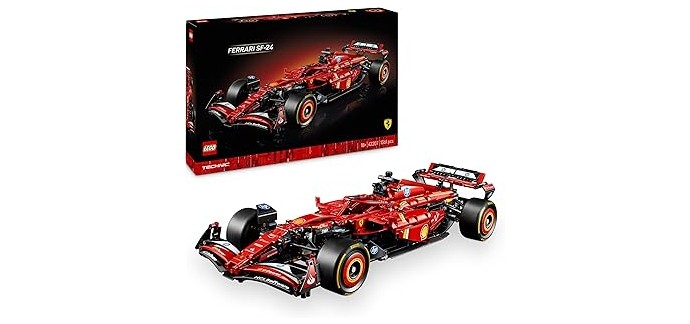 Amazon: LEGO® Technic Ferrari SF-24 F1 (42207) à 159,99€ (au lieu de 229,99€)