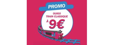 OUIGO: Billets OUIGO Train Classique &agrave; 9&euro; pour voyager en Juin 