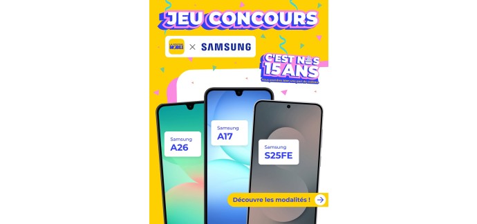 La Poste: 1 smartphone Samsung A26, A17 ou S25FE à gagner