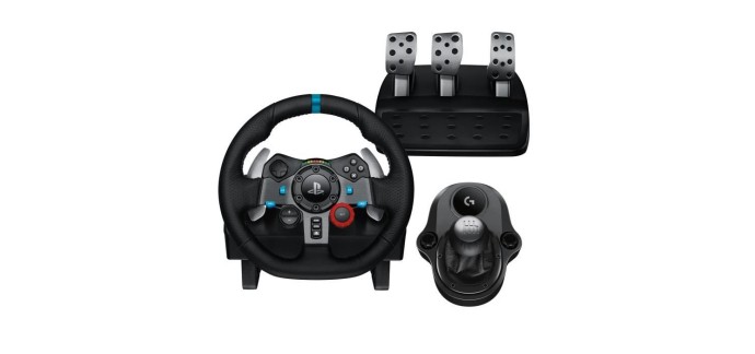 Cdiscount: Logitech G29 Volant + P&eacute;dalier + Levier (PS5/PS4/PS3/PC) &agrave; 229,99&euro; (au lieu de 369,99&euro;)