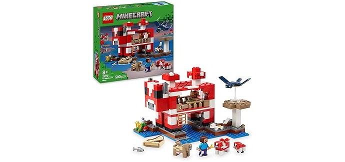 Amazon: LEGO® Minecraft La maison de Champimeuhs (21270) à 38,99€ (au lieu de 49,99€)