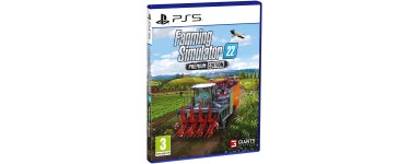 Amazon: Farming Simulator 22 Premium (PS5) &agrave; 32,27&euro; (au lieu de 49,99&euro;)