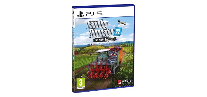 Amazon: Farming Simulator 22 Premium (PS5) &agrave; 32,27&euro; (au lieu de 49,99&euro;)