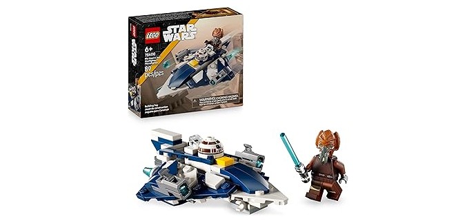 Amazon: LEGO® Star Wars™ Plo Koon Microfighter (75400) à 11,99€ (au lieu de 14,99€)