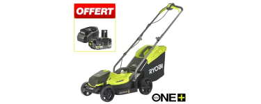 Ryobi: Tondeuse pouss&eacute;e Ryobi ONE+ OLM1833B - 33cm, 18V, batterie 4.0Ah + chargeur offerts &agrave; 170.99&euro;