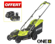 Ryobi: Tondeuse poussée Ryobi ONE+ OLM1833B - 33cm, 18V, batterie 4.0Ah + chargeur offerts à 170.99€