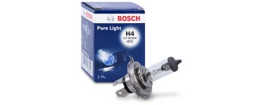 Amazon: Lampe de phare Bosch Pure Light H4 12V 60/55W à 2,50€ (au lieu de 5,30€)