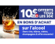 Carrefour: 10€ en bon d'achat tous les 30€ sur l'alcool (hors vins, bières, cidres, champagnes)
