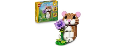 Amazon: LEGO® Creator 3-en-1 L'Adorable Hamster et la Fleur (31376) à 8,99€ (au lieu de 9,99€)