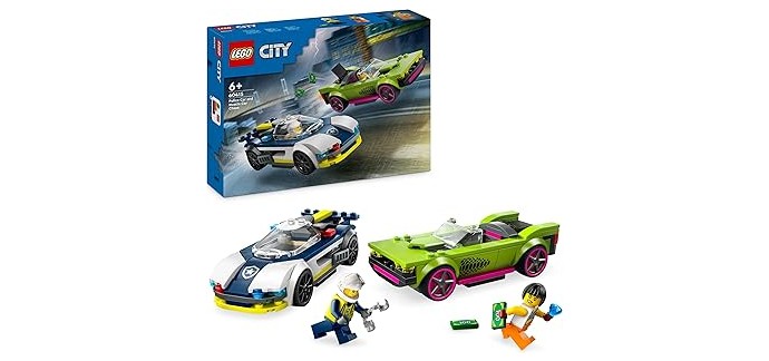 Amazon: LEGO City Course-Poursuite Police (60415) à 15,99€ (au lieu de 19,99€)