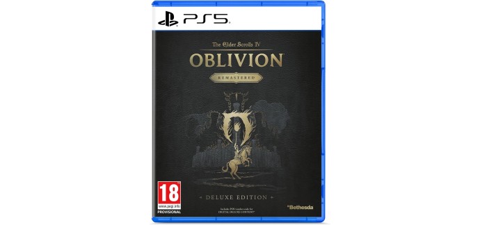 Amazon: The Elder Scrolls IV Oblivion Remastered sur PS5 à 36€ (au lieu de 44,97€)