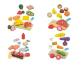 LIDL: lupilu Set d'aliments en bois - 4 univers à 3,99€ (au lieu de 6,99€)
