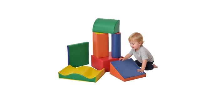 Amazon: Lot de 7 modules de motricité bébé Homcom - mousse EPE à 57,90€ (au lieu de 82,90€)