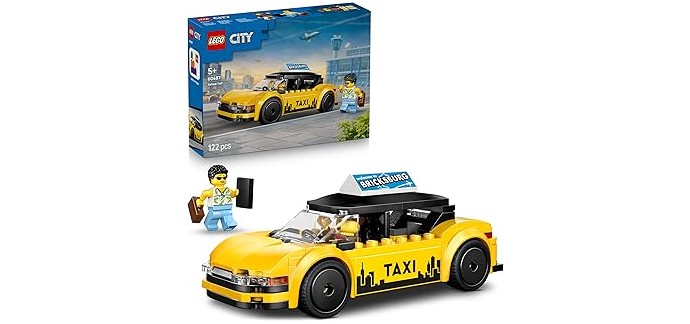 Amazon: LEGO City Le Taxi Jaune (60487) à 11,99€ (au lieu de 14,99€)