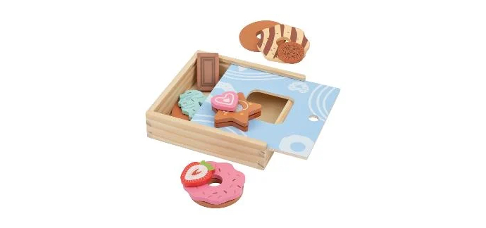 LIDL: Set d'aliments en bois lupilu - Boîte à biscuits à 3.99€ (au lieu de 5.99€)